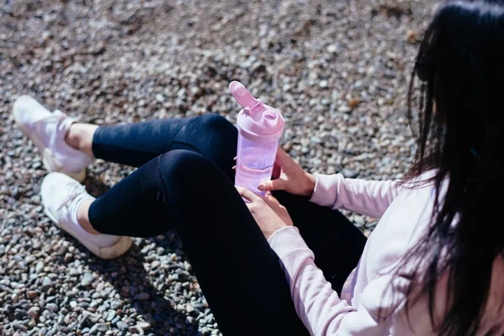 Шейкер спортивний SmartShake Slim Cotton Pink 500ml (Light Lavender) (PP_10252501) - изображение 6
