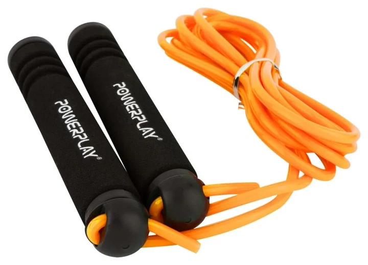 Скакалка PowerPlay 4205 Classic Plus Jump Rope Помаранчева (2,7m.) (PP_PP_4205_Orange) - изображение 2
