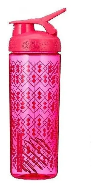 Шейкер BlenderBottle SportMixer Signature Sleek 28oz/820ml Pink Geo Lace (PP_Sleek_PINK_GEO) - Фото 3 Шейкер BlenderBottle SportMixer Signature Sleek 28oz/820ml Pink Geo Lace (PP_Sleek_PINK_GEO) - изображение 3