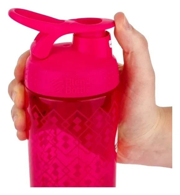 Шейкер BlenderBottle SportMixer Signature Sleek 28oz/820ml Pink Geo Lace (PP_Sleek_PINK_GEO) - Фото 6 Шейкер BlenderBottle SportMixer Signature Sleek 28oz/820ml Pink Geo Lace (PP_Sleek_PINK_GEO) - изображение 6