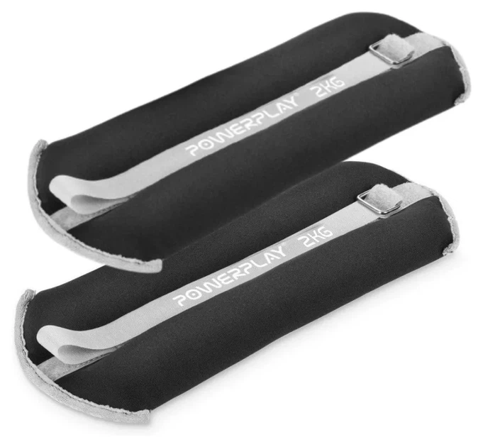 Манжети для ніг та рук PowerPlay PP-4349 Ankle/Wrist Weights (2шт.*2 kg) (пара) Чорні (PP_PP_4349_Black_2) - изображение 2