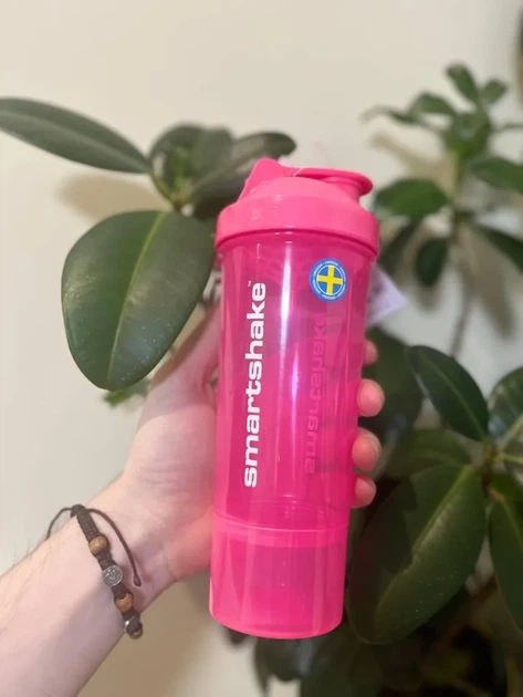 Шейкер спортивний SmartShake Slim 500ml Neon Pink (PP_10253201) - изображение 7