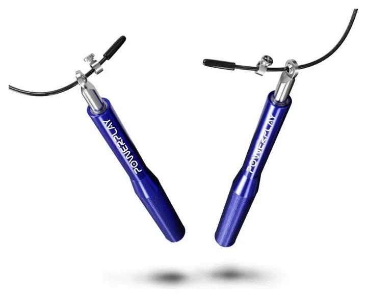 Скакалка швидкісна на підшипниках алюмінієва PowerPlay 4207 Elite Jump Rope Синя (3m.) (PP_PP_4207_Blue) - Фото 3 Скакалка швидкісна на підшипниках алюмінієва PowerPlay 4207 Elite Jump Rope Синя (3m.) (PP_PP_4207_Blue) - изображение 3