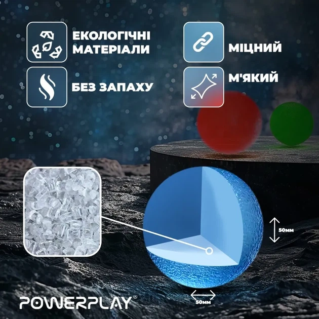 Набір силіконових еспандерів-м'яч (тренажер для кисті) PowerPlay PP-4339 Grip Ball Set (набір 3 шт.) (PP_PP_4339) - зображення 8