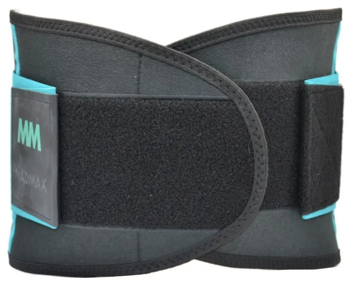 Пояс компрессійний MadMax MFA-277 Slimming belt Black/turquoise M (Black/turquoise M) - изображение 11