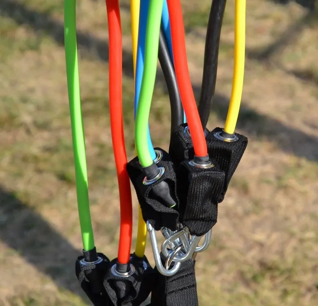 Набір трубчастих еспандерів Power System PS-4099 Total Expander Set 5шт. (До 55 кг.) (PP_4099MX-0) - зображення 3