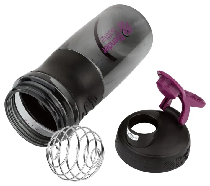Шейкер спортивний (пляшка) BlenderBottle SportMixer Flip 28oz/820ml Black/Plum (PP_SM 28oz Black/Plum) - изображение 3