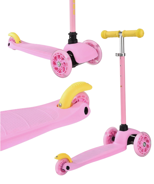 Самокат Bold Cube Tenny 3 Wheel Scooter Рожевий (SKY008) (5060885840301) - зображення 3
