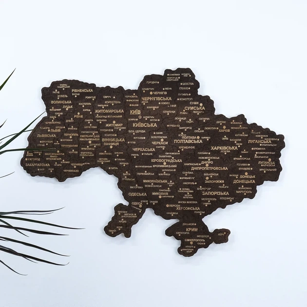 Настенная однослойная карта Украины тёмного цвета без коробки, 55 × 38,5 см Гранд Презент 13 - Фото 1 Настенная однослойная карта Украины тёмного цвета без коробки, 55 × 38,5 см Гранд Презент 13 - изображение 1