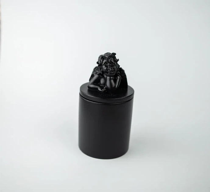Аромасвічка CUPID SANTAL BLACK 100% WOOD WAX 165g 35h Гранд Презент NAC 1036BL - изображение 4