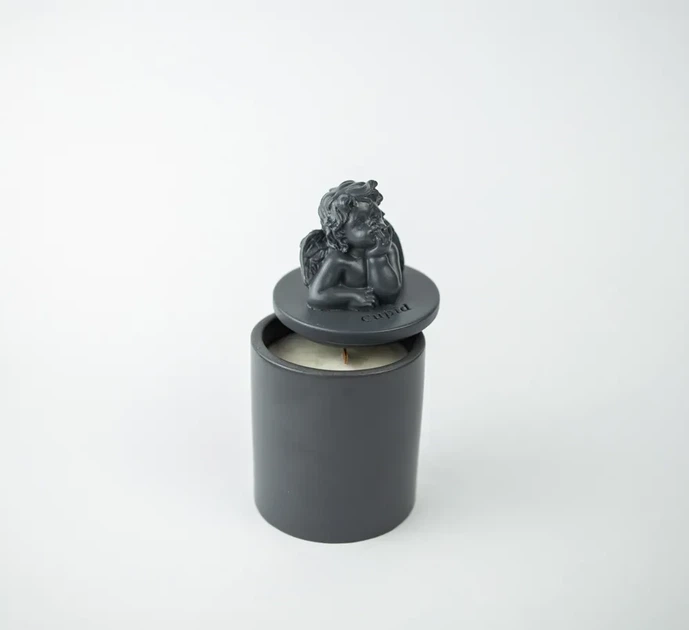 Аромасвічка CUPID SANTAL GRAFITE 100% WOOD WAX 165g 35h Гранд Презент NAC 1034GF - изображение 3