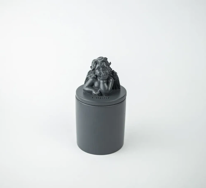 Аромасвічка CUPID SANTAL GRAFITE 100% WOOD WAX 165g 35h Гранд Презент NAC 1034GF - изображение 4
