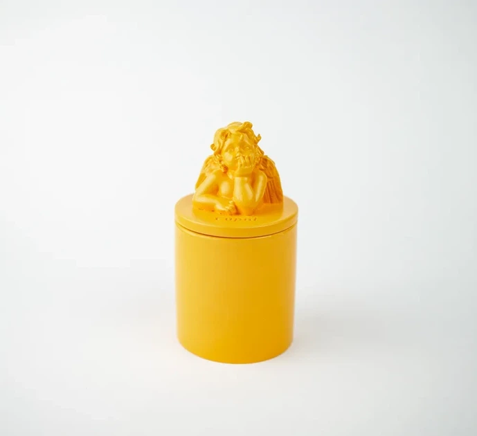 Аромасвічка CUPID SANTAL YELLOW 100% WOOD WAX 165g 35h Гранд Презент NAC 1032Y - зображення 4