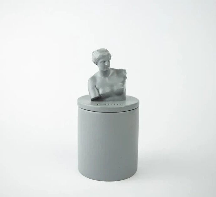 Аромасвічка VENUS CHERRY BLOSSOM GRAY 100% WOOD WAX 165g 35h Гранд Презент NAC 1017GY - изображение 4