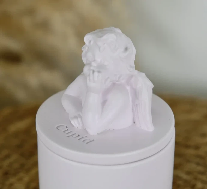 Аромасвічка CUPID SANTAL LAVENDER 100% WOOD WAX 165g 35h Гранд Презент NAC 1103 - изображение 3
