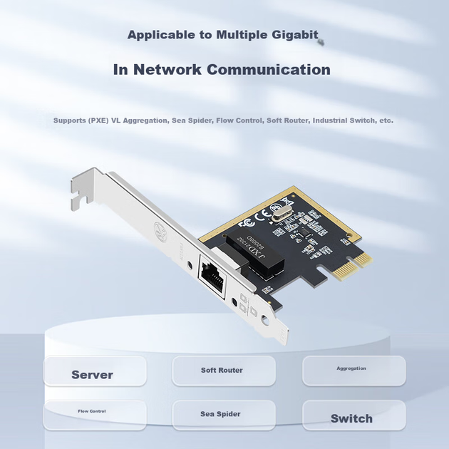 Мережева карта EB-LINK PCI-E гігабітна на 1 порт - зображення 8