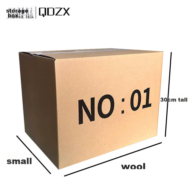 Картонные коробки для переезда QDZX, большие коробки для хранения и организации вещей, офисные картонные коробки без ручек, цифровой размер 40*29*30 см (5 штук) - изображение 7