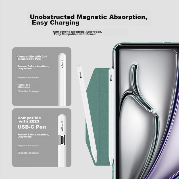 Чехол для планшета Apple iPad Air 13" 2026/2025/2024/Pro 12.9" 2022/2021 ESR Grey - изображение 7
