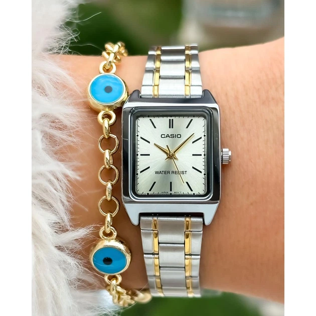Женские часы Casio LTP-V007SG-9E золотистые 30 м - изображение 4