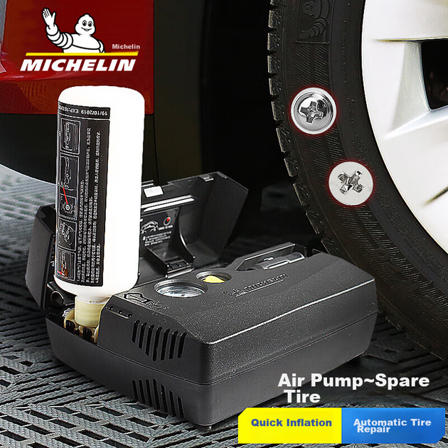 Компрессор автомобильный Michelin для подкачки шин, велосипедов, электровелосипедов и мячей - изображение 4