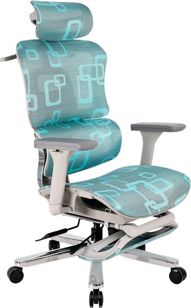 Кресло GT RACER B-528 Gray/Blue - Фото 1 Кресло GT RACER B-528 Gray/Blue - изображение 1