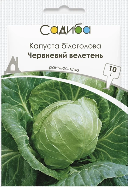 Капуста белокочанная Июньский великан, 10 г, Садиба - Фото 1 Капуста белокочанная Июньский великан, 10 г, Садиба - изображение 1