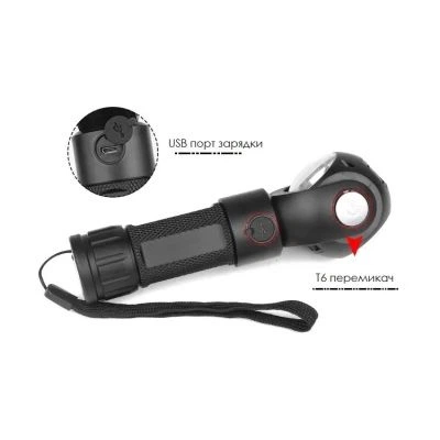 Фонарь Quantum worklight Transformer 5W LED+COB з USB (QM-FL2020) - изображение 7