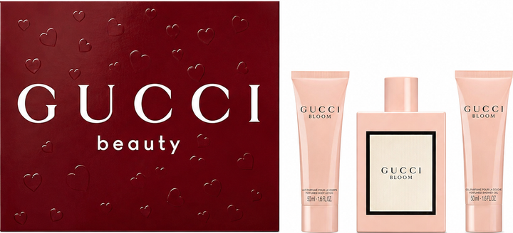 Zestaw damski Gucci Bloom Woda perfumowana 100 ml + Balsam do ciała 50 ml + Żel pod prysznic 50 ml (3616307657945) - Zdjęcie 1 Zestaw damski Gucci Bloom Woda perfumowana 100 ml + Balsam do ciała 50 ml + Żel pod prysznic 50 ml (3616307657945) - obraz 1