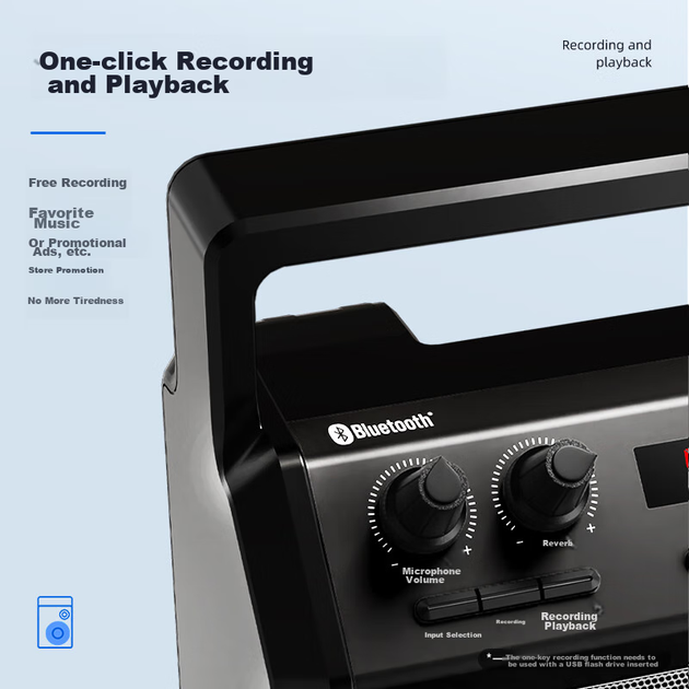 Портативная колонка PHILIPS SD50X с беспроводным микрофоном 9W Blue - изображение 8
