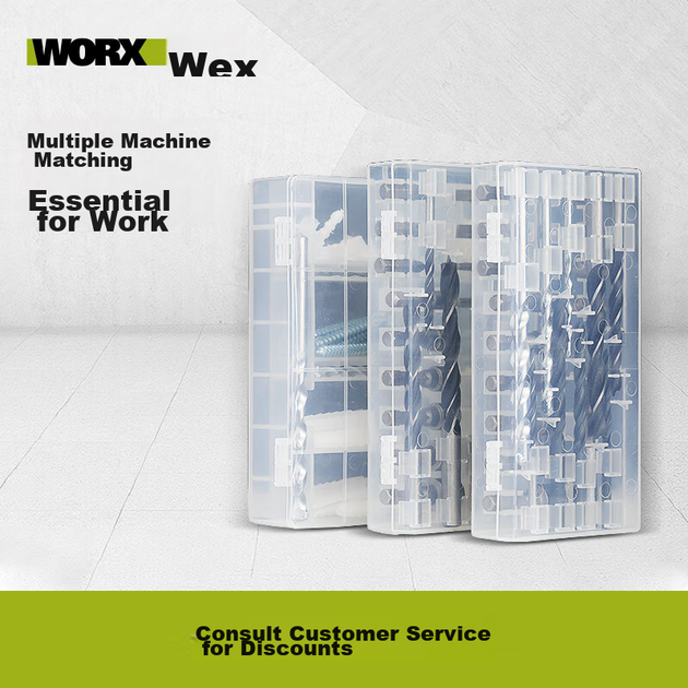 Комплект аксесуарів для дрилів WORX WA1636, розширювальна трубка для будівельних дрилів, розширювальний гвинт для використання з електричними дрилями - зображення 6