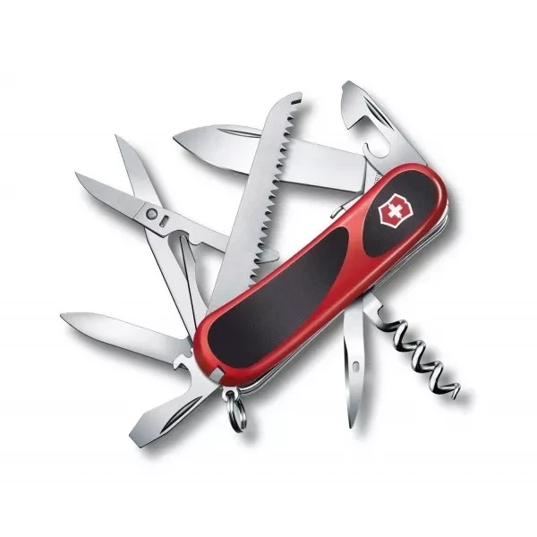 Швейцарський ніж Victorinox EvoGrip S17 червоний для туризму та активного відпочинку з 17 функціями - Фото 1 Швейцарський ніж Victorinox EvoGrip S17 червоний для туризму та активного відпочинку з 17 функціями - зображення 1