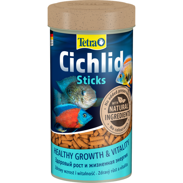 Корм Tetra Cichlid Sticks для рыбок целид палочки 250 мл/75 г - Фото 1 Корм Tetra Cichlid Sticks для рыбок целид палочки 250 мл/75 г - изображение 1