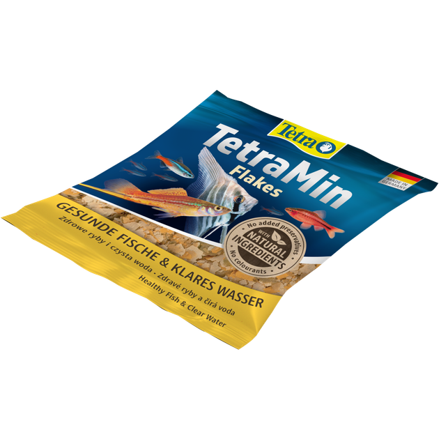 Корм сухой Tetra Min Flakes для тропических аквариумных рыбок в хлопьях 12 г - Фото 7 Корм сухой Tetra Min Flakes для тропических аквариумных рыбок в хлопьях 12 г - изображение 7