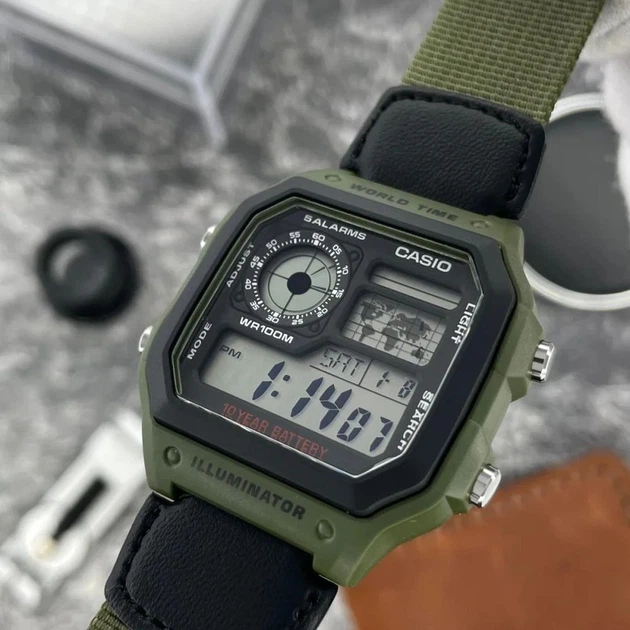 Наручний годинник Casio AE-1200WHB-3B - изображение 3
