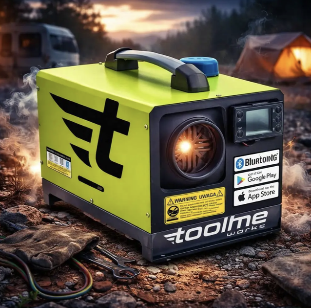 Дизельный автономный обогреватель TOOLME TM188 9 кВт 230V 12V 24V с Bluetooth управлением через HeatGenie Android iOS пультом дистанционного управления LCD дисплеем топливным баком 5 л для автомобиля гаража мастерской кемпера лодки - изображение 8