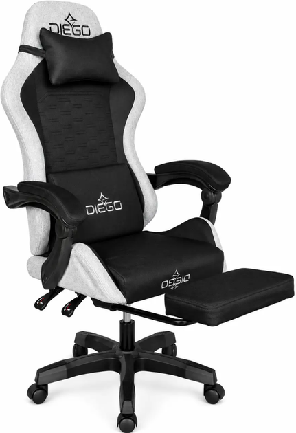 Игровое кресло DIEGO Fabric X Black Кресло для геймеров с высокой спинкой - изображение 7