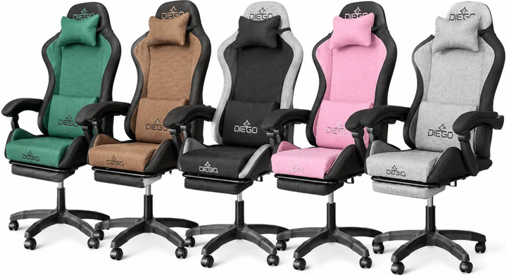 Игровое кресло DIEGO Fabric X Black Кресло для геймеров с высокой спинкой - изображение 8