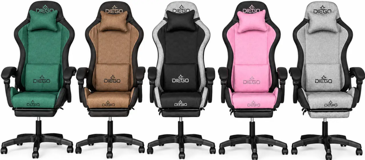 Игровое кресло DIEGO Fabric X Black Кресло для геймеров с высокой спинкой - изображение 10
