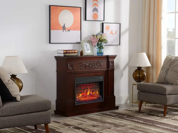 Каминокомплект ArtiFlame Toscana AF23BS russet с эффектом живого огня со звуком и обогревом - изображение 10
