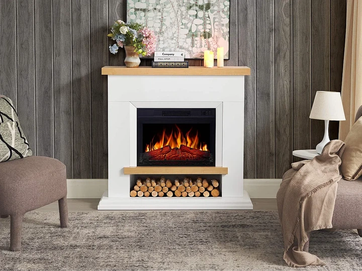 Каминокомплект ArtiFlame Shelford AF23S белый эффект живого пламени со звуком и обогревом - изображение 5