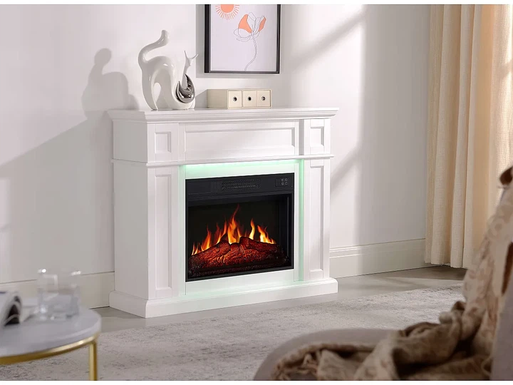 Каминокомплект ArtiFlame Linz AF23S білий з LED підсвічуванням ефект живого полум'я зі звуком та обігрівом - зображення 9