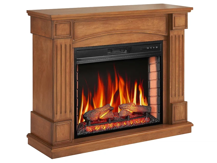 Каминокомплект ArtiFlame Boston AF28S дуб 3D эффект живого пламени и тления поленьев со звуком и обогревом - изображение 2