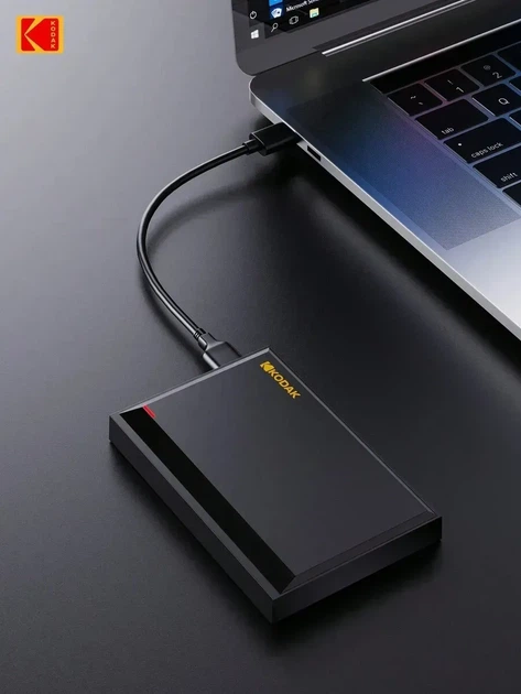 Жорсткий диск зовнішній Kodak P190 1TB 2.5" USB 3.2 External - изображение 3