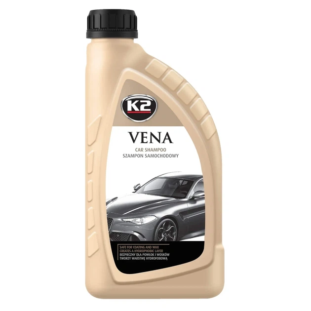 Автошампунь K2 Vena 1 л для ручной мойки кузова - Фото 1 Автошампунь K2 Vena 1 л для ручной мойки кузова - изображение 1