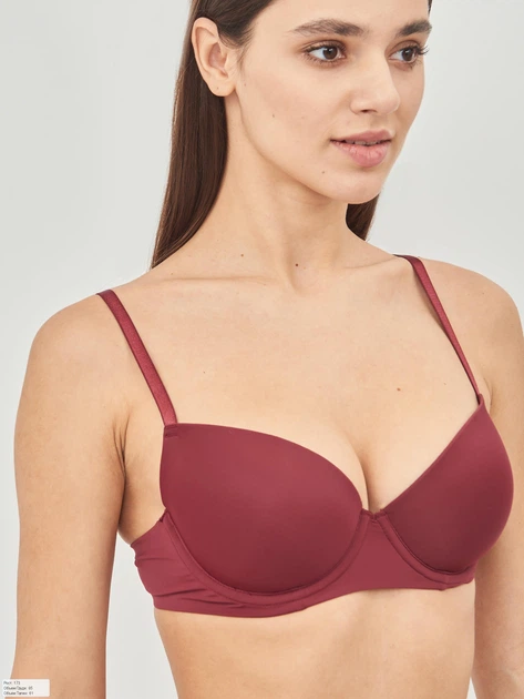 Бюстгальтер бесшовный brabrabra 108С 80E Бордовый (6907207945070) - изображение 3