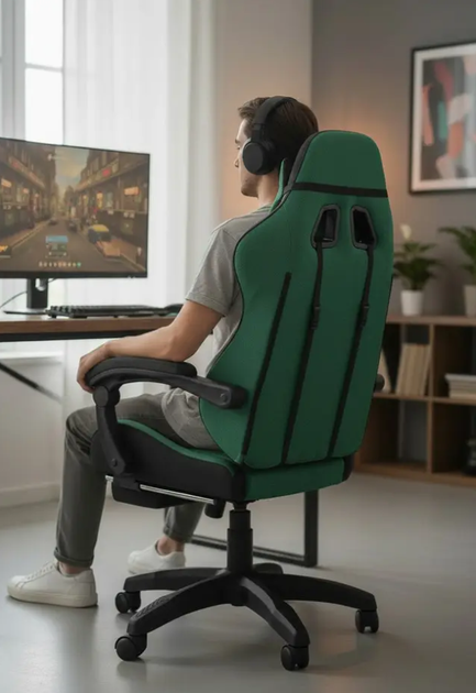 Игровое кресло DIEGO Fabric X Green Игровое Тканевое кресло для игр - изображение 7