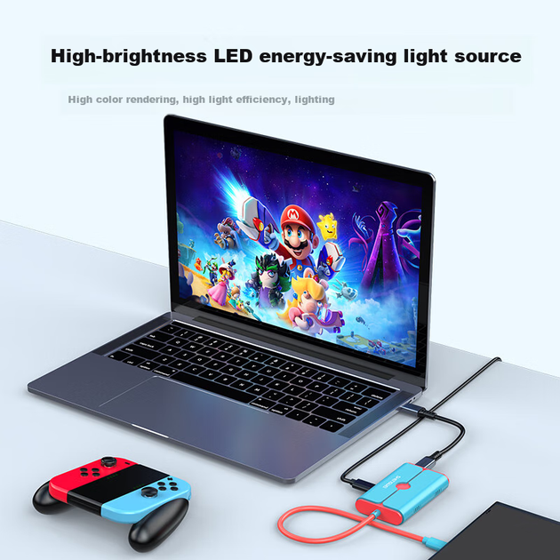 Карта видеозахвата Shengwei DHC0003J USB 3.0 для Nintendo Switch с док-станцией, черная - Фото 4 Карта видеозахвата Shengwei DHC0003J USB 3.0 для Nintendo Switch с док-станцией, черная - изображение 4