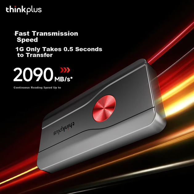 SSD диск Lenovo ThinkPlus TSD301 512GB Type-C External Black - изображение 5