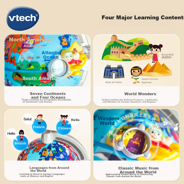 Глобус VTech детский интерактивный с вращением 360 градусов - изображение 8