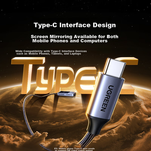 Адаптер беспроводной UGREEN 35032 Type-C - HDMI 4K для трансляции экрана на телевизор - изображение 10